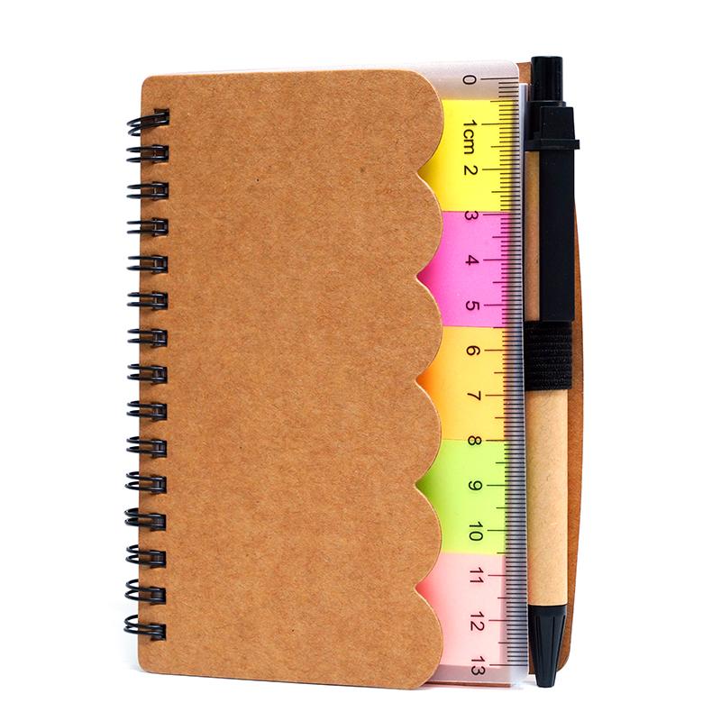 Spiral Notebook With Recycled Cardboard Cover